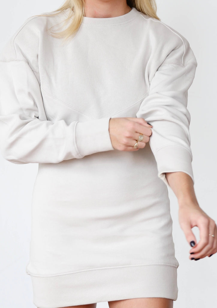 sweatshirt mini dress Vintage Blue Oversized Sweatshirt Mini Dress