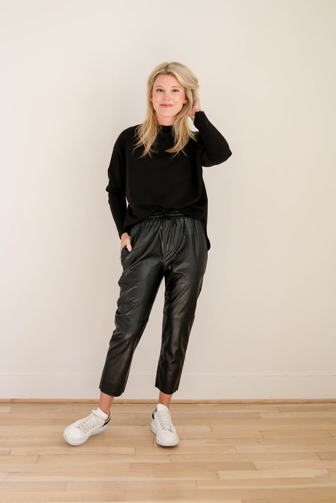 Leather Jogger Pant