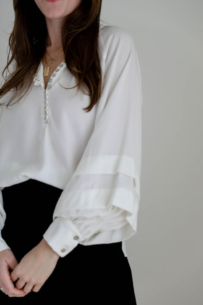 Pearl Button Blouse